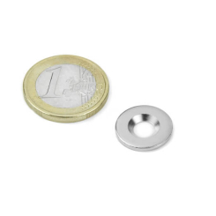 Undersænket metalskive 15 mm