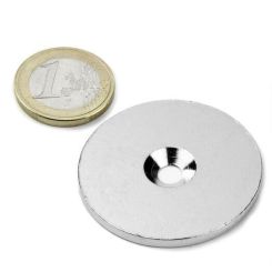 Undersænket metalskive 42 mm