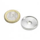 Countersunk metal disc with edge 21 mm
