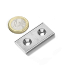 Channel magnet 40x20x4 mm