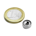 Countersunk pot magnet, 10x4,5 mm