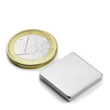 Neodym blokmagnet 20x20x3 mm