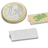 Blokmagnet m/lim, 20 styk, 25x12x1 mm