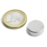 Neodym skivemagnet, 15x5 mm