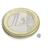 Neodym skivemagnet, 2x2 mm