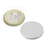 Skivmagnet 25x2 mm