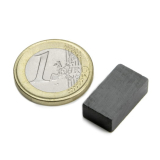 Blokmagnet 18x10x6 mm ferrit