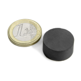 Skivemagnet 20x10 mm ferrit