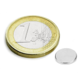 Neodym disc magnet, 8x1 mm