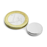 Neodym disc magnet, 15x3 mm