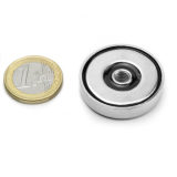 Pottemagnet med indvendigt gevind 32x7 mm