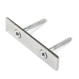 Undersænket metalbase 80x20x3 mm