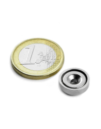 Countersunk pot magnet, 10x4,5 mm