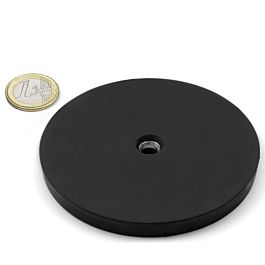 Undersænket gummibelagt pottemagnet 88x8 mm