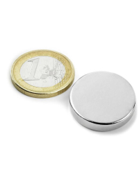 Neodym skivemagnet, 25x5 mm