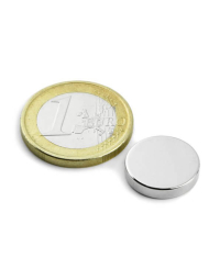 Neodym disc magnet, 15x3 mm