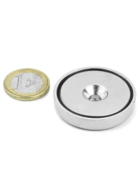 Undersænket pottemagnet 40x8 mm