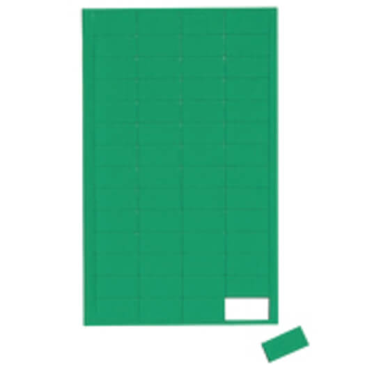 Magnetic symbols, small green rectangles (56 pcs)