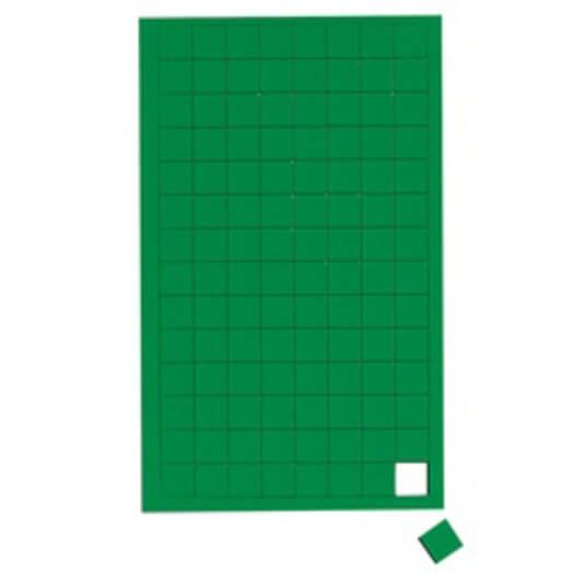 Magnetic symbols, small green squares (112 pcs)