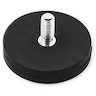 Rubber coated pot magnet with threaded stem