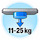11 til 25 kg