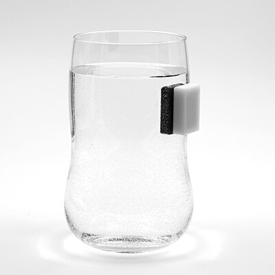 Downwards pull between steel plate and magnet